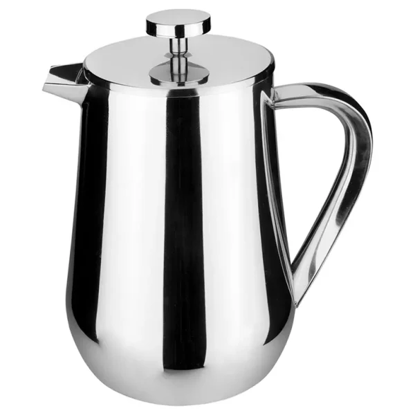 GRUNWERG CAFE OLE STAINLESS STEEL DOUBLE WALL CAFETIERE 8 CUP 1 LTR