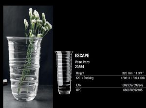 PASABAHCE CRYSTALLIN ESCAPE VASE 32CM