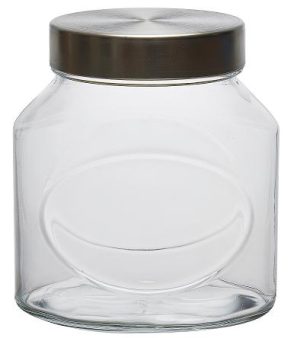 PASABACHE ELIPS AIR-TIGHT GLASS JAR WITH METAL LID 1.5LTR