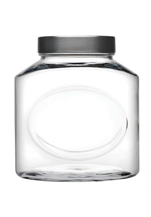 PASABACHE ELIPS AIR-TIGHT GLASS JAR WITH METAL LID 2.5LTR