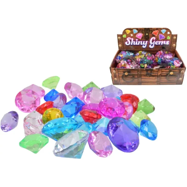 SHINY GEMS / STONES IN BAG PACK OF 48