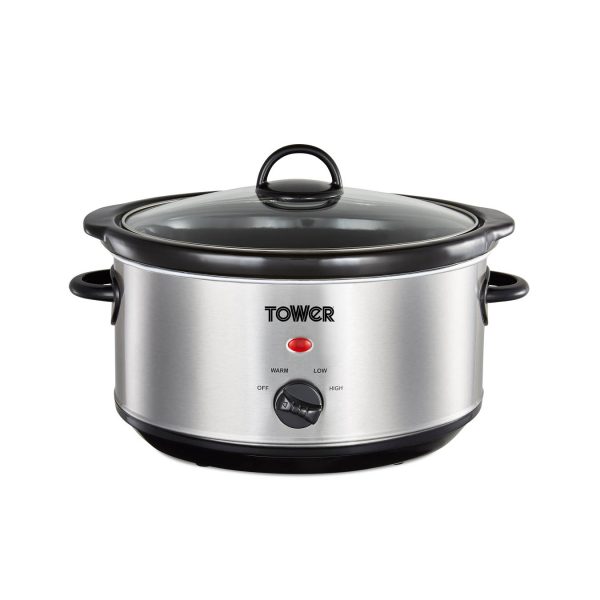 TOWER STAINLESS STEEL SLOW COOKER 3.5LTR