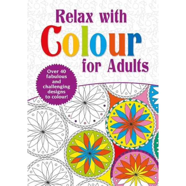 RELAX WITH COLOUR COLOURING BOOK