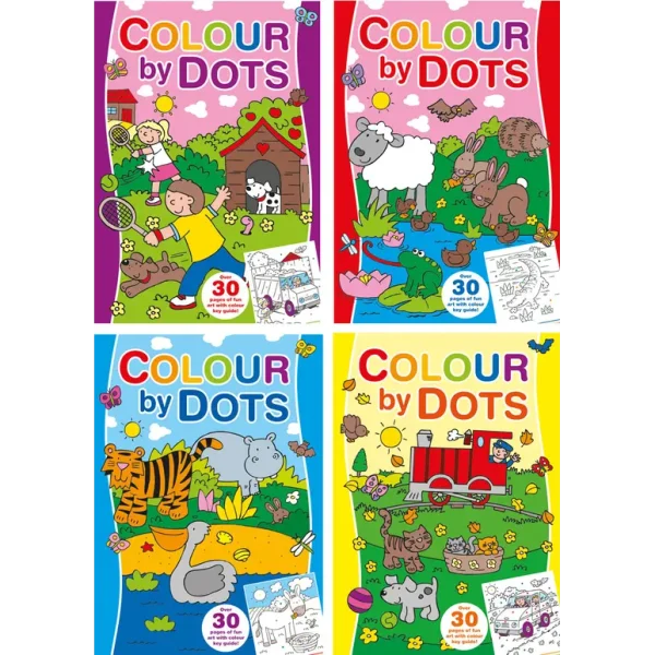 COLOUR BY DOTS ACTIVITY BOOK