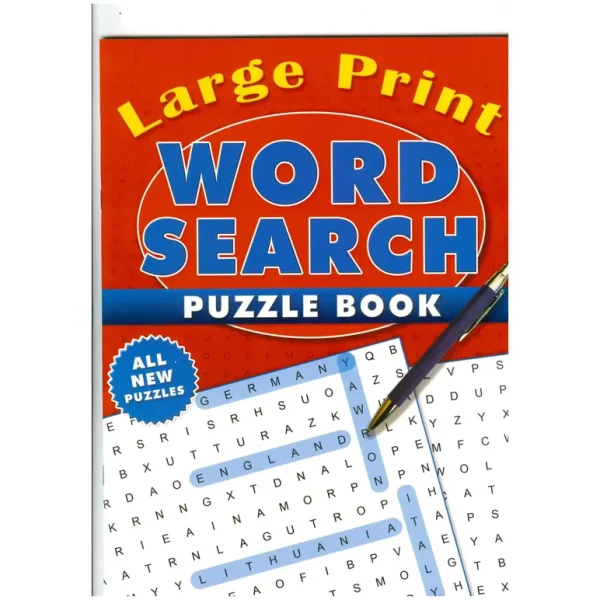 LARGE PRINT WORD SEARCH PUZZLE BOOK