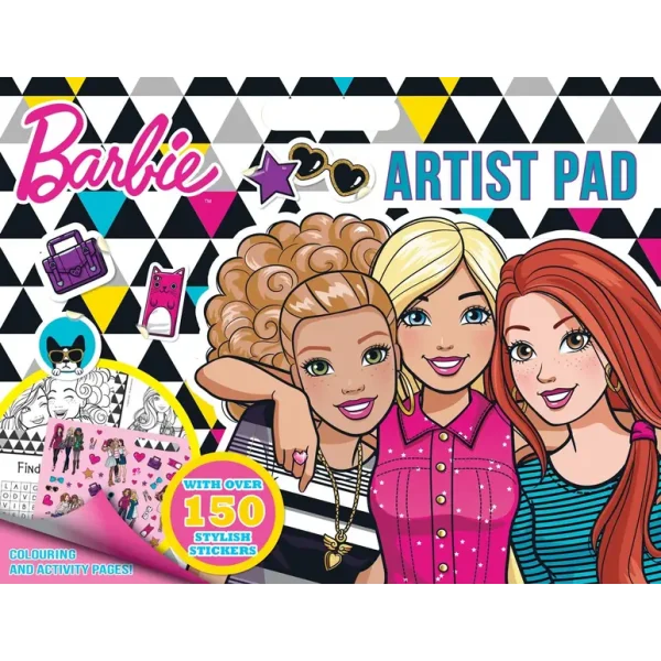 BARBIE ARTIST PAD WITH STICKERS