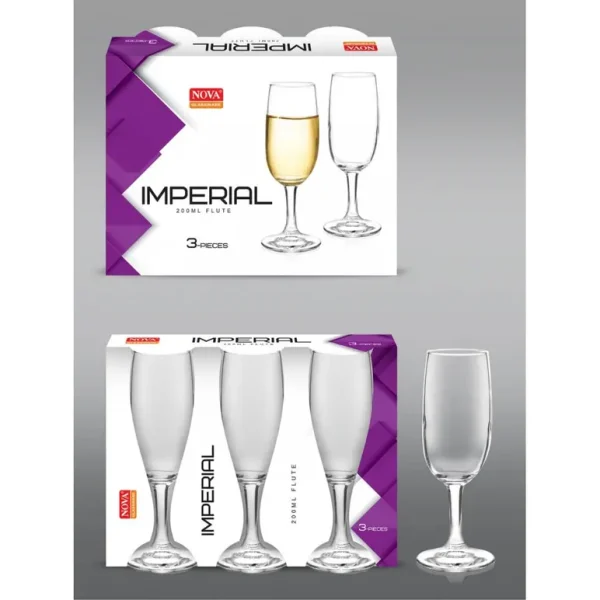 NOVA IMPERIAL WINE GOBLET 250ML PACK OF 3