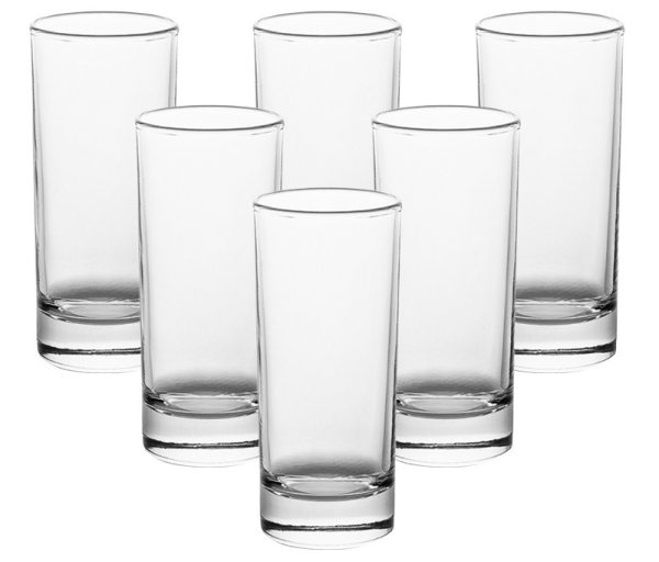 DELI CLEAR GLASS TUMBLER 330ML PACK OF 6