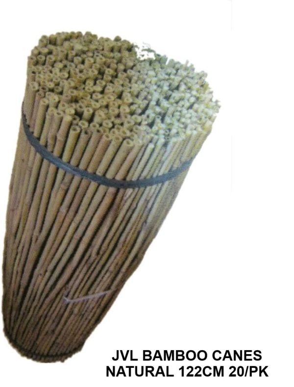 JVL BAMBOO CANES NATURAL 122CM PACK OF `20