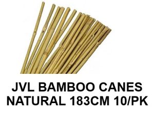 JVL BAMBOO CANES NATURAL 183CM PACK OF 10