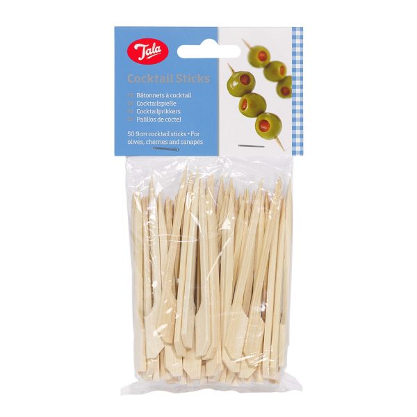 TALA BAMBOO COCKTAIL STICKS PACK OF 50