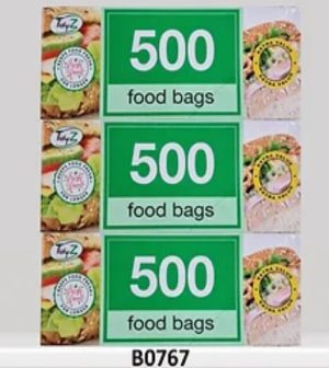 TIDYZ EXTRA VALUE FOOD & FREEZER BAGS PACK OF 500