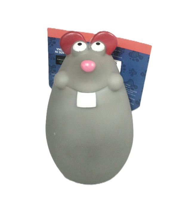 PET TOUCH SQUEAKY FAT MOUSE DOG TOY