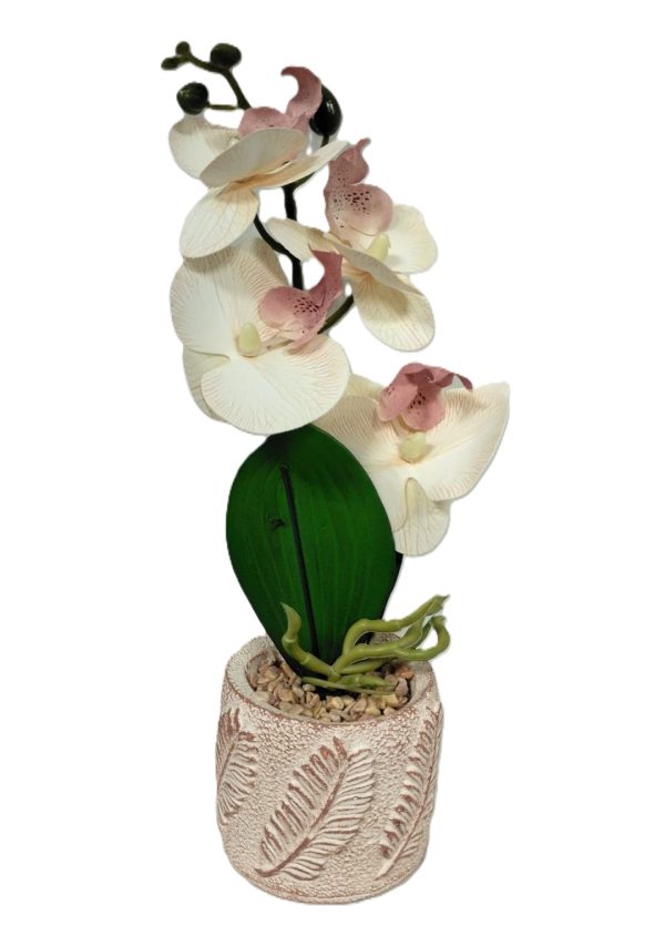 ARTIFICIAL ORCHID FLOWER POT