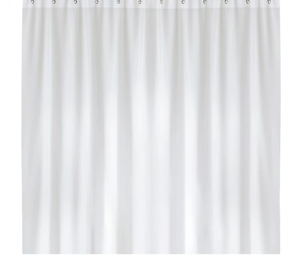 NOBEL HOUSE PLAIN WHITE SHOWER CURTAIN 180 X 180CM