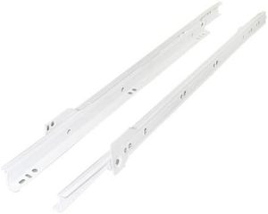 SECURIT S5493 BOTTOM FIX DRAWER SLIDES WHITE 450MM
