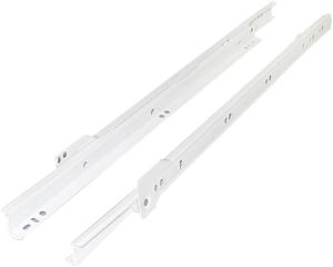 SECURIT S5492 BOTTOM FIX DRAWER SLIDES WHITE 400MM