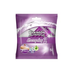 WILKINSON SWORD EVERYDAY 2 WOMENS DISPOSABLE RAZORS 5/PK