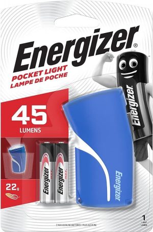 ENERGIZER POCKET LED TORCH WITH 2 AAA BATTERIES