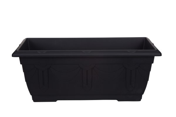 WHITEFURZE VENETIAN PATIO PLANTER 60CM - BLACK