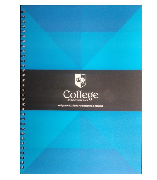 TIGER A4 COLLEGE RANGE TWINWIRE NOTE BOOK 80SHEETS