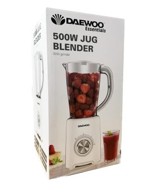DAEWOO TABLE BLENDER & COFFEE GRINDER WHITE 1.5LTR