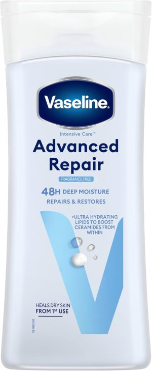 VASELINE INTENSIVE CARE ADVANCED REPAIR FRAGRANCE FREE BODY LOTION 200ML