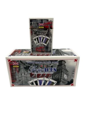 GSD FOUR ACES LONDON THEMED PLAYING CARDS PACK OF 12
