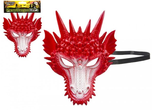 HAUNTED HOUSE SCARY DRAGON HALF MASK