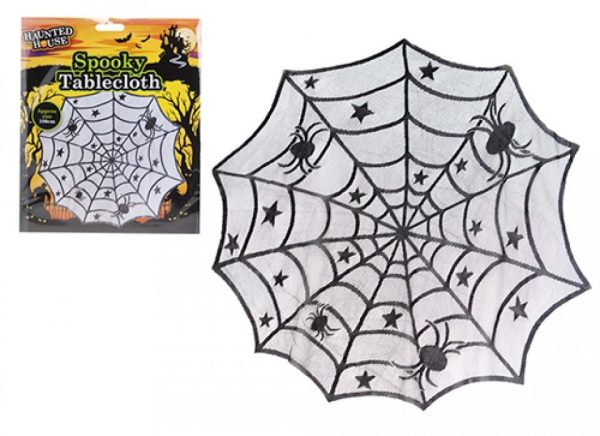 HAUNTED HOUSE SPOOKY TABLE CLOTH 100CM