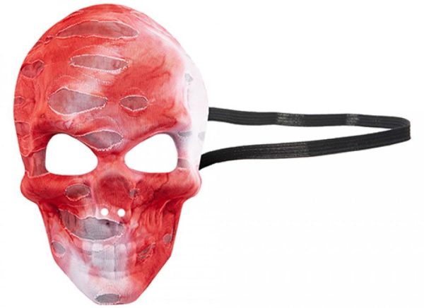 HAUNTED HOUSE BLOODY BANDAGE SKULL MASK