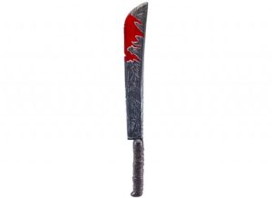 HAUNTED HOUSE LONG BLOODY PLASTIC SWORD 74CM