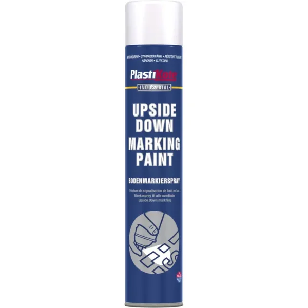 PLASTIKOTE UPSIDE DOWN MARKING PAINT WHITE 750ML