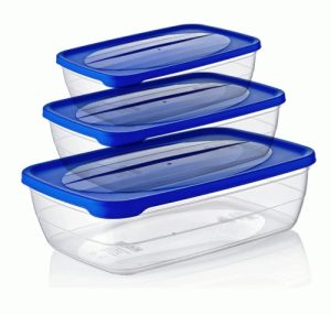 HOBBY LIFE TRENDBOX RECTANGULAR FOOD CONTAINER PACK OF 3