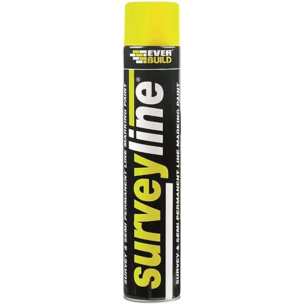 EVERBUILD SURVEYLINE MARKER SPRAY YELLOW 700ML