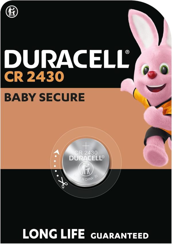 DURACELL CR2430 3V LITHIUM COIN CELL BATTERY