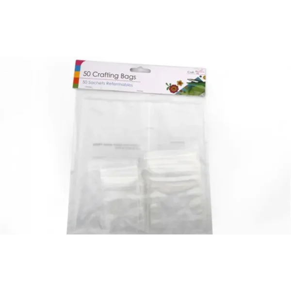 ASSORTED SIZE RESEALABLE CRAFT BAGS 20 X 27 PACK OF 50