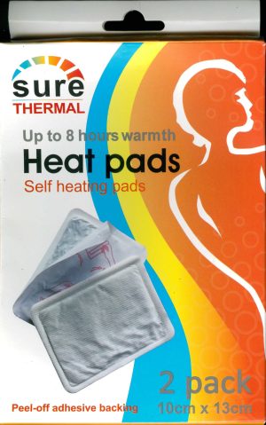 SURE THERMAL SELF HEATING HEAT PADS PACK OF 2
