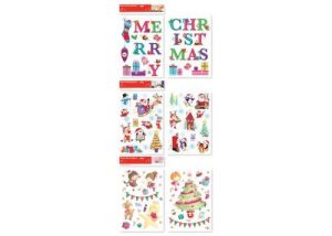 SELF ADHESIVE PRE CUT CHRISTMAS / XMAS ROOM DECORATIONS STICKERS (HOME ART DE