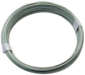 BULK HARDWARE 1.25MM X 50M GALVANISED COATED GARDEN WIRE
