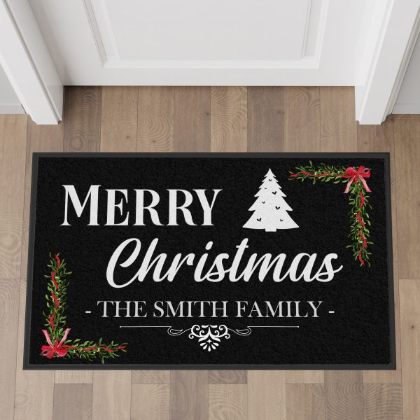 MERRY CHRISTMAS WASHABLE MAT 75CM X 50CM