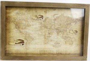 VIINTAGE MAP BOX FRAME