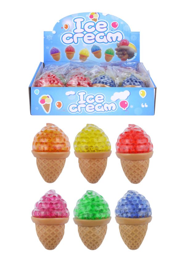 SQUEEZE ICE CREAM WITH BEADS 8CM