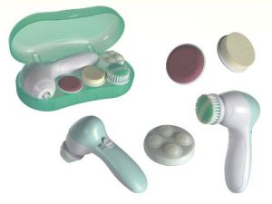 4 IN 1 PORTABLE ELECTRIC FACIAL BODY EXFOLIATOR MASSAGER CLEANSER PLUS BRUSH