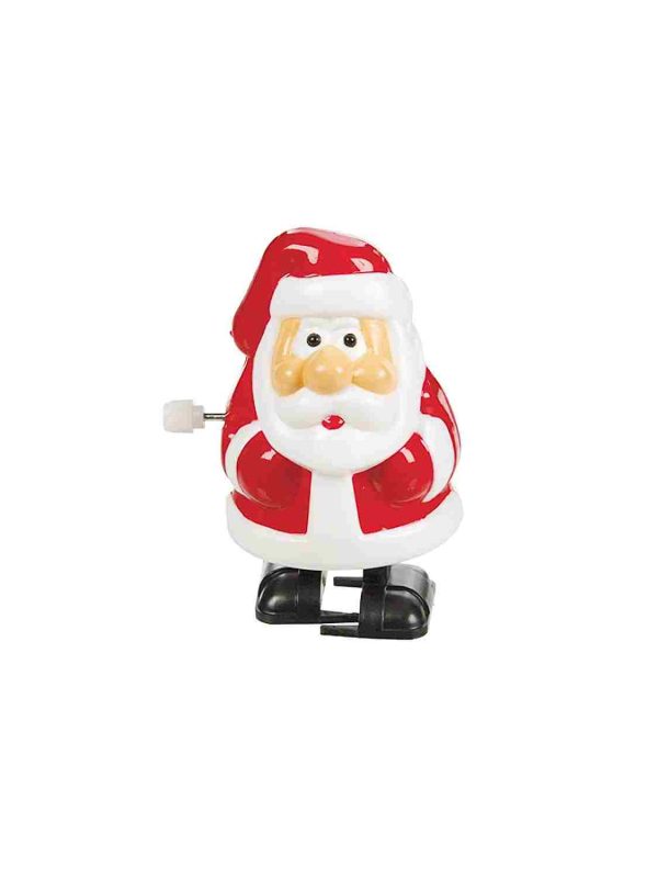 RACING SANTAS WIND UP TOY - IDEAL SECRET SANTA GIFT - FATHER CHRISTMAS