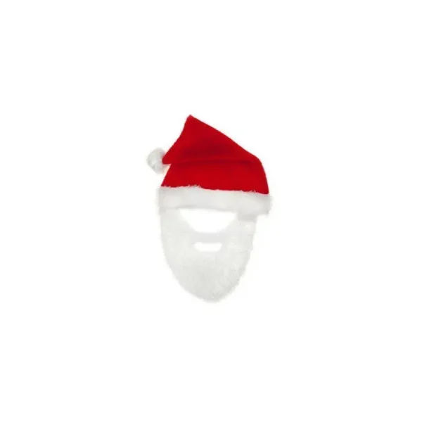 RED AND WHITE SANTA HAT MUSTACHE AND BEARD CHRISTMAS F19043454