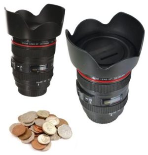 PLASTIC SAVINGS BANK CAMERA LENS