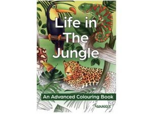 SQUIGGLE A4 LIFE IN THE JUNGLE COLOURING BOOK