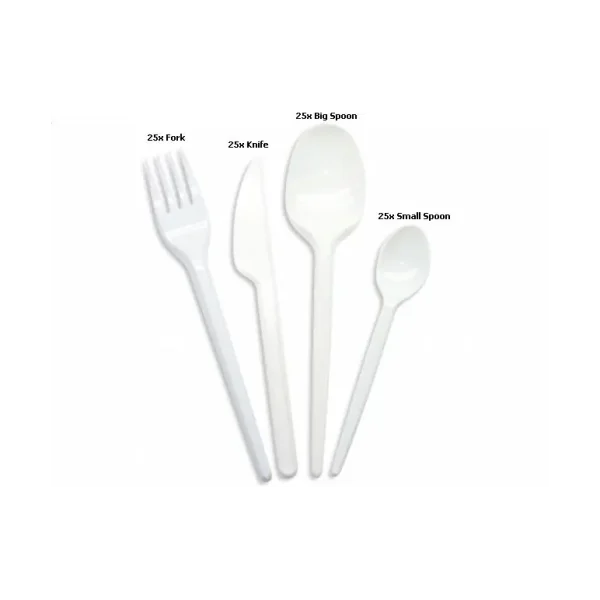 100 ASSORTED PLASTIC CUTLERY 2505