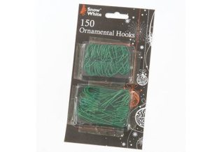 150 ORNAMENTAL CHRISTMAS DECORATION TREE HOOKS 507006